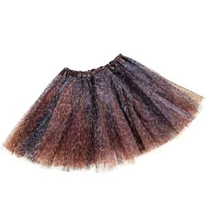 Leopard print little girls lace tutu skirt  New